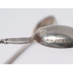 Set of six coffee spoons, England, Birmingham, 1890