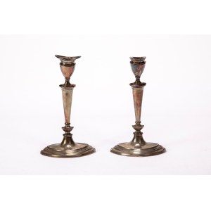 Pair of candlesticks, Sheffield, 1925-26