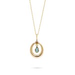 Pendant with an emerald and a diamond, early 21st century