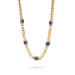 Necklace with sapphires and diamonds, second half of the 20th century