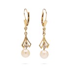 Earrings with pearls and diamonds from the 1970s