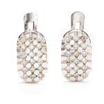 Diamond earrings, second half of the 20th century