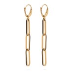 Gold earrings with enamel, early 21st century