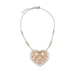 Heart-shaped necklace from the 1990s, ZYDO, Italy