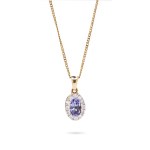 Pendants with tanzanite and diamonds, early 21st century