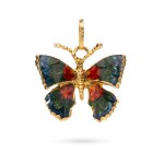 Butterfly-shaped pendant, second half of the 20th century