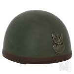 20th Century/Poland: Polish Army Motorcycle Helmet/Kalisz/Kalisz Plastics Factory.