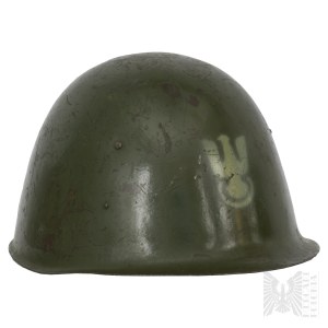 20th-Century Poland: Model 31/50 Helmet, Type II, Eagle Painted with a Sponge / Ludwików Steelworks / Salamander / Second Polish Republic