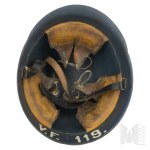 20th Century/Poland/Third Reich: Model 31 Helmet - Used by the Luftschutz/Ludwików Steelworks/Second Polish Republic/Salamander