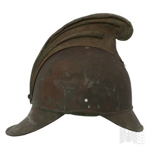 19th/20th Centuries / Poland: Polish Helmet for Fire Department Non-Commissioned Officers / Russian Partition
