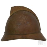 20. Jahrhundert/Polen: Polnischer Helm für Feuerwehrleute im einfachen Dienst