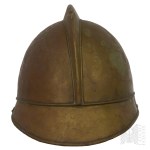 20. Jahrhundert/Polen: Polnischer Helm für Feuerwehrleute im einfachen Dienst