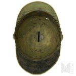 20th Century/Poland: Polish Fire Department Officer's Helmet + Period Photograph/Ostrzycki, Kalisz/Badge/Insignia
