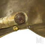 20. Jahrhundert/Polen: Polnischer Unteroffiziershelm der Feuerwehr / Trębicki, Warschau