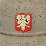 20th century / Poland / Germany: “Gladiator” helmet with the Polish Eagle / Luftschutz / Polish Eagle