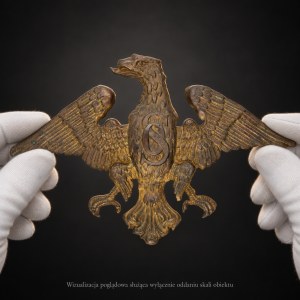 XXw/Polska: Polski Orzeł (Sokół) na Hełm Straży Ogniowej/Straż Ogniowa