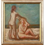Adam HOFFMANN (1918-2001), Dwa akty na plaży, lata 50 XX w.