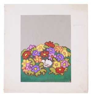 Julitta KARWOWSKA-WNUCZAK (ur. 1935), Filemon śpiący wśród kwiatów