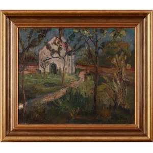 Artist UNKNOWN, Landscape with a Country Church