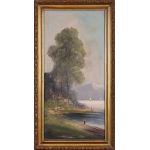 Unknown Artist, Landscape with a Tree and Boats