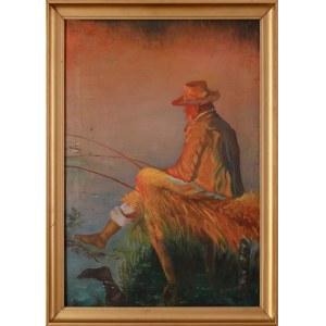 Painter UNKNOWN (b. 20th century), *The Fisherman*, 1977, after Leon Wyczółkowski’s painting *The Fisherman*, 1896