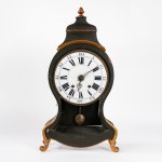 Ebonized wooden pendulum clock, France, 18th–19th century