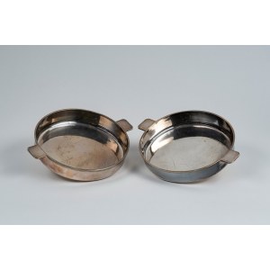 Pair of food carriers, England, Birmingham, Abraham Kemp, circa 1870