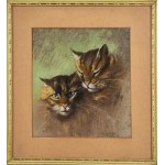 Scuola napoletana del XX secolo, Couple of cats