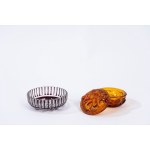 Lot consisting of a box with a lid and a glass bowl, first half of the 20th century