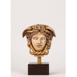 Plaster head of Medusa