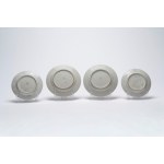 Set of two plates and two saucers made of Kutani porcelain, Japan, Taisho period–early Showa period, 1913–1930