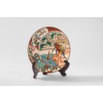 Large display plate, typical of the Kutani factory, Japan, Meiji period