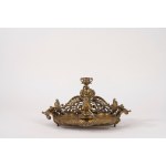 Gilded brass inkwell, 19th century