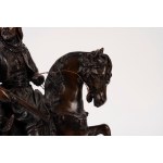 French school, 19th century, bronze sculpture depicting an Arab knight on horseback