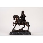 French school, 19th century, bronze sculpture depicting an Arab knight on horseback