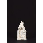 A biscuit sculpture group depicting Madame Le Brun with her daughter, early 20th century