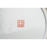 Two polychrome porcelain plates, China, 20th century