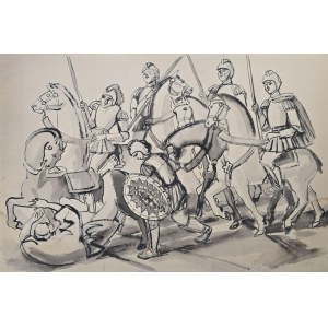 Zdzisław Cyankiewicz Cyan (1912-1981), La caduta (La conversione di San Paolo di Tarso)