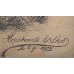 Etelka Herskovits, Podwórze, 1905