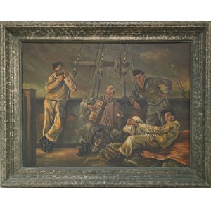 F. Horn / Hans Schwarte-Hellweg (według), Muzykujący marynarze, 1948