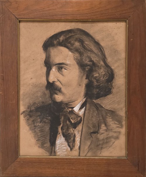 Otto Peters (1858-1908), Portret mężczyzny, 1889