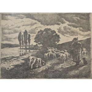 Artysta niezidentyfikowany (Vilmos Bereczky?), Wypas, 1933