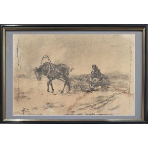 Zygmunt Józefczyk (1881–1966), Road in Winter