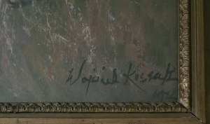 Wojciech Kossak (1856-1942), Ułani nad rzeczką, 1912 (?)