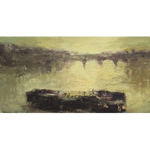 Piotr Strelnik (b. 1956), Untitled (Bridge Over a River)