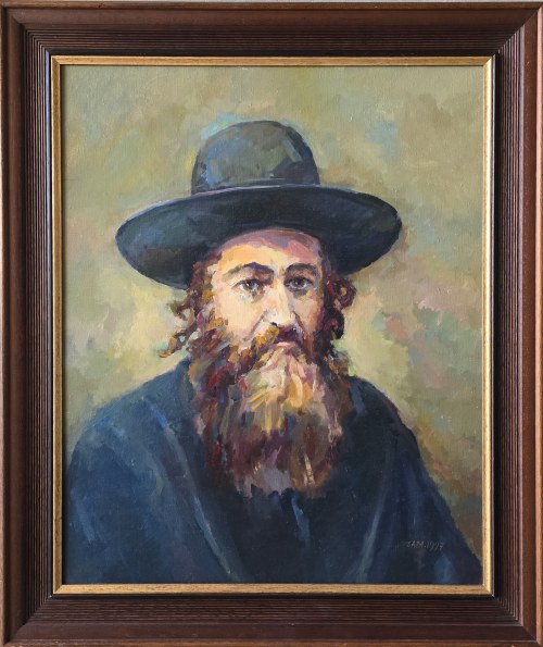 Sławomir Mieleszko (1938-2021), Chasyd w kapeluszu, 1997