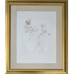 Leonor Fini (1907-1996), Brak tytułu (Para kobiet) z serii Regards