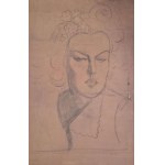 Henryk Berlewi (1894-1967), Szkic kobiety z kwiatami we włosach