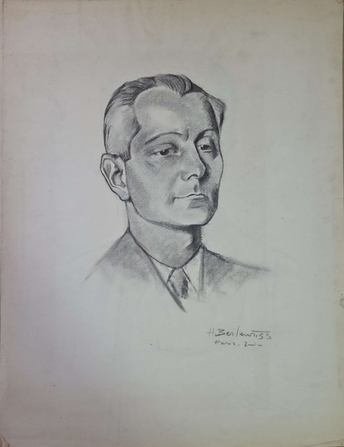 Henryk Berlewi (1894-1967), Portret Paryż, 1953