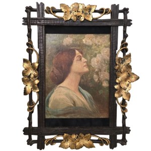 Jan Styka (1858-1925), Portret kobiety, 1919